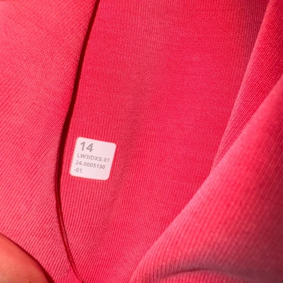 Lululemon Brushed Softstreme Half Zip Lip Gloss Pink - Picture 4 of 9